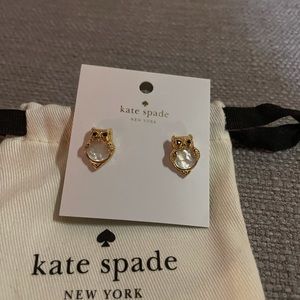 Kate spade owl pierced earrings